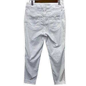 Seven7 High Rise Skinny Crop Jeans White Women's Size 8 Cotton Blend